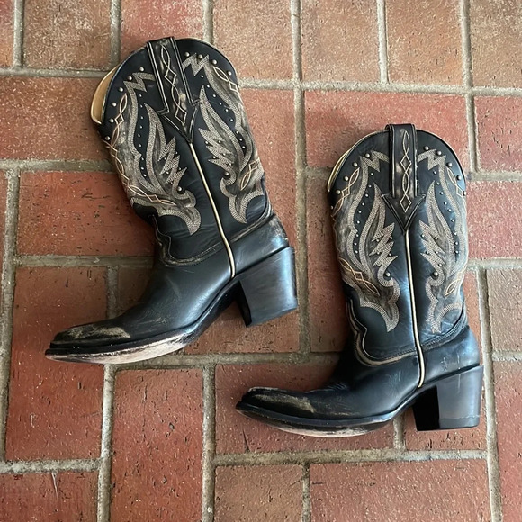 Idyllwind Go West Western black cowboy Boots‎ - Round Toe - Picture 3 of 12